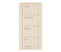 Lutron PJ2-4B-GLA-P01 Pico 4-Button Family Room Keypad - (Light Almond | Gloss)