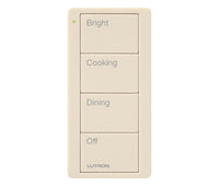 Lutron PJ2-4B-GLA-P02 Pico 4-Button Kitchen Keypad - (Light Almond | Gloss)