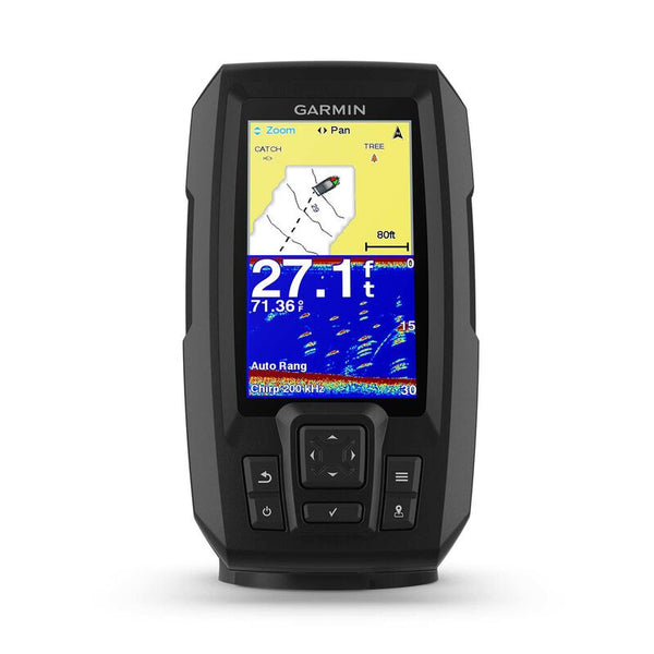 IN STOCK! STRIKER 010-01870-00 Plus 4 Fishfinder with Dual-Beam CHIRP Transducer