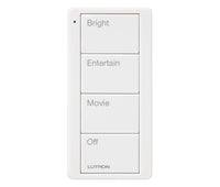 Lutron PJ2-4B-GWH-P01 Pico 4-Button Family Room Keypad - (White | Gloss)