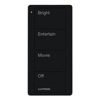 Lutron PJ2-4B-TMN-P01 Pico 4-Button Family Room Keypad - (Midnight | Satin)