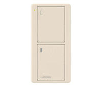 Lutron PJ2-2B-GLA-L02 Pico 2-Button Power Icon Remote – (Gloss | Light Almond)