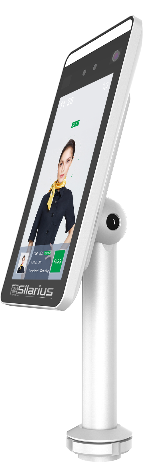 Silarius SIL-FRTEMP 7" Temperature Thermal Terminal with Face Recognition and Mask Detection (Table Stand Included) NDAA Compliant