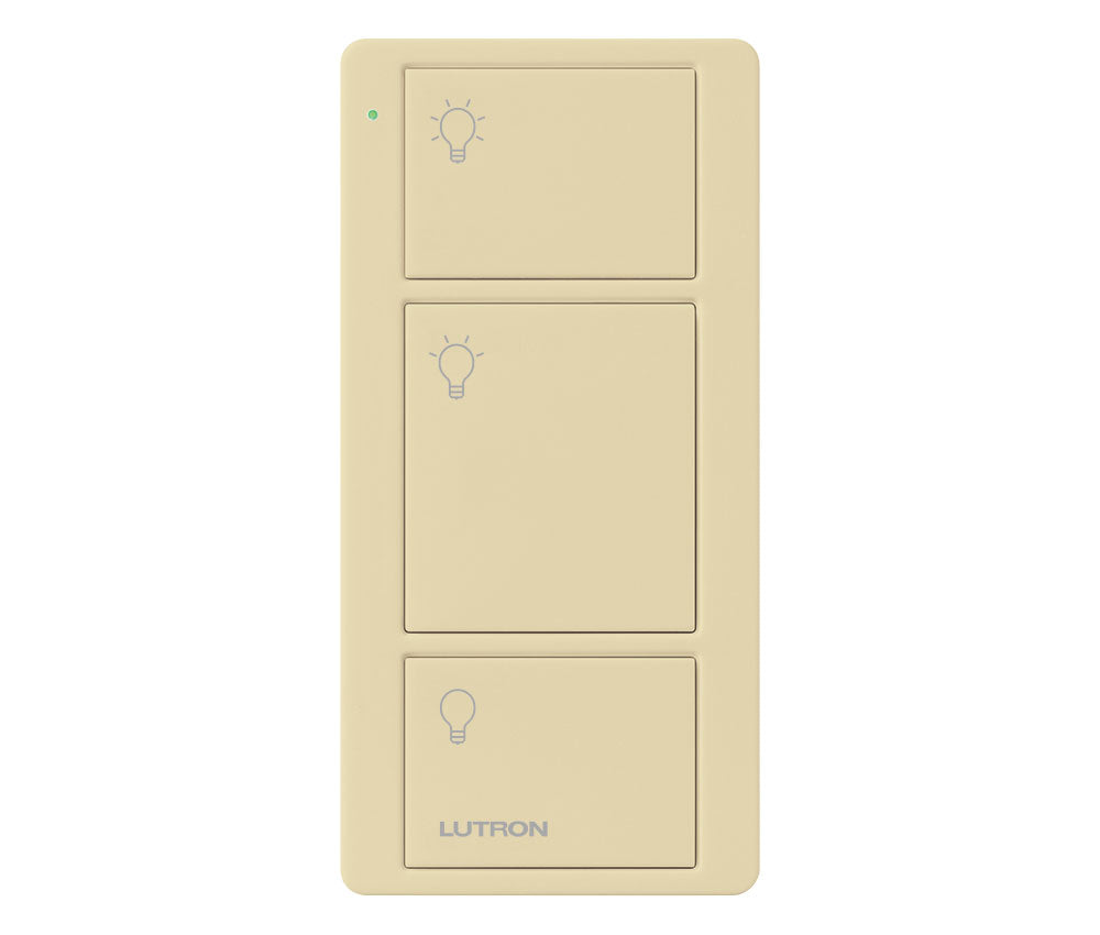 Lutron PJ2-3B-GIV-L01 Pico 3-Button Light Icon Remote - (Ivory | Gloss ...