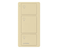 Lutron PJ2-3B-GIV-L01 Pico 3-Button Light Icon Remote - (Ivory | Gloss)