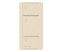 Lutron PJ2-3B-GLA-L01 Pico 3-Button Light Icon Remote - (Light Almond | Gloss)