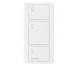 Lutron PJ2-3B-GWH-L01 Pico 3-Button Light Icon Remote - (White | Gloss)