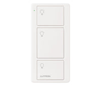 Lutron PJ2-3B-GWH-L01 Pico 3-Button Light Icon Remote - (White | Gloss)