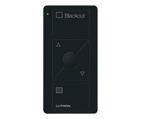 Lutron PJ2-3BRL-GBL-S03 Pico 3-Button Raise/Lower Blackout Remote With Text - (Black | Gloss)