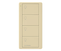 Lutron PJ2-4B-GIV-L31 Pico 4-Button 3-Preset Light Icon Remote - (Ivory | Gloss)