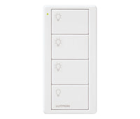 Lutron PJ2-4B-TSW-L31 Pico 4-Button 3-Preset Light Icon Remote - (Snow | Satin)