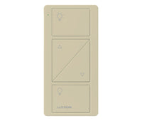 Lutron PJ2-2BRL-GIV-L01 Pico 2-Button Raise/Lower Light Icon Remote - (Ivory | Gloss)