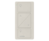 Lutron PJ2-2BRL-GLA-L01 Pico 2-Button Raise/Lower Light Icon Remote - (Light Almond | Gloss)