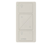 Lutron PJ2-2BRL-GLA-L01 Pico 2-Button Raise/Lower Light Icon Remote - (Light Almond | Gloss)