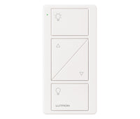 Lutron PJ2-2BRL-TSW-L01 Pico 2-Button Raise/Lower Light Icon Remote - (Snow | Satin)