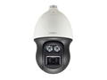 Hanwha XNP-6550RH Wisenet X-Series 2MP 55x IR PTZ Dome Camera, 4.75-261.44mm Varifocal Lens, Black/White