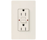 Lutron SCR-15-GFST-BI 15 Amp GFCI Receptacle - (Biscuit | Satin)