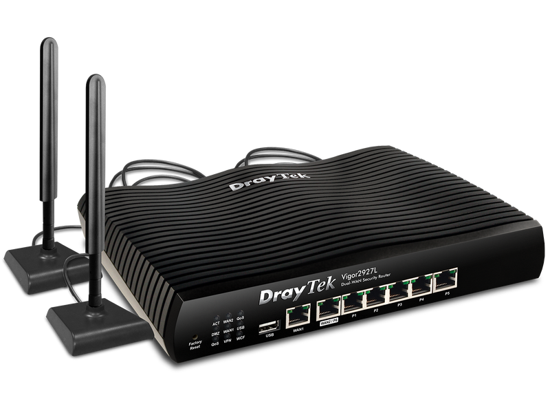 DrayTek Vigor2927L LTE Series 4G LTE Embedded Dual-WAN VPN Firewall Router