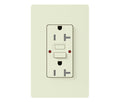 Lutron SCR-20-GFST-BI 20 Amp GFCI Receptacle - (Biscuit | Satin)