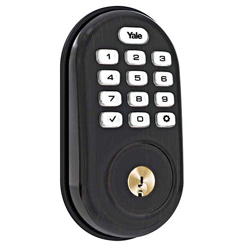Yale YRD216-CBA-0BP Assure Lock Push Button Keypad Deadbolt with Connected by August Compatibility, Oil Rubbed Bronze