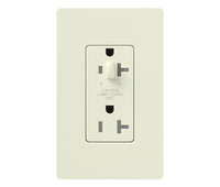 Lutron SCR-20-HDTR-BI 20 Amp Half-Dimmable Receptacle - (Biscuit | Satin)