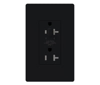 Lutron SCR-20-HDTR-MN 20 Amp Half-Dimmable Receptacle - (Midnight | Satin)