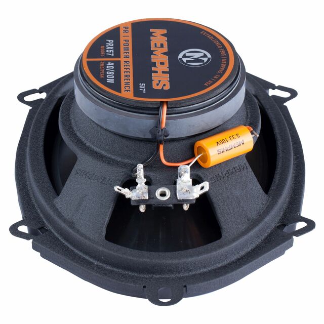 Memphis Audio PRX57 Power Reference Series 5x7" 2-Way Coaxial Speakers With Swivel Tweeters - Pair