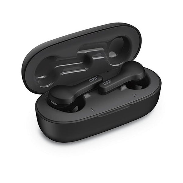 IN STOCK! JVC HA-A8TB In-Ear True Wireless Stereo Bluetooth® Earbuds with Microphone and Charging Case (Black)