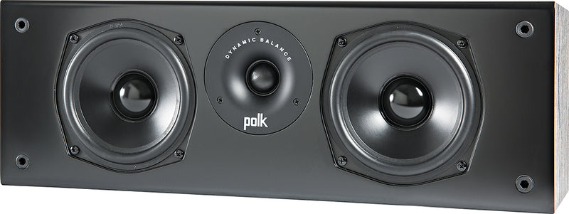 Polk Audio AM7030-B T30 100 Watt Home Theater Center Channel Speaker (Single)| Dolby and DTS Surround - Black