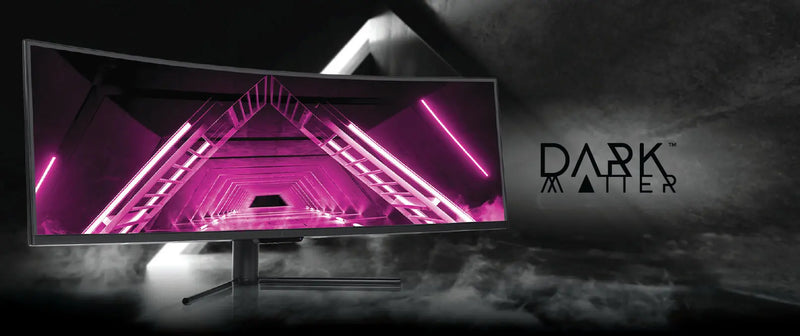 IN STOCK! Dark Matter by Monoprice 49in Curved Gaming Monitor - 32:9, 1800R, 5120x1440p, DQHD, 120Hz, Adaptive Sync, VA