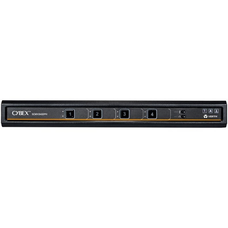 Vertiv SCMV245DPH-400 Cybex Secure MultiViewer KVM Switch | 4 port | NIAP Approved | Dual AC