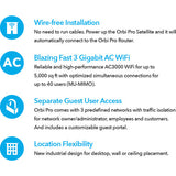 Netgear Orbi Pro AC3000 TRI-B & CEILINGWRLS ADD-ON SATELLITE