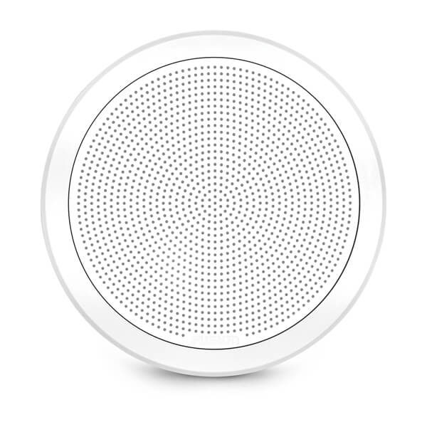 Fusion® FM Series 010-02300-00 7.7" 200-Watt Round White Flush Mount Marine Speakers (Pair)