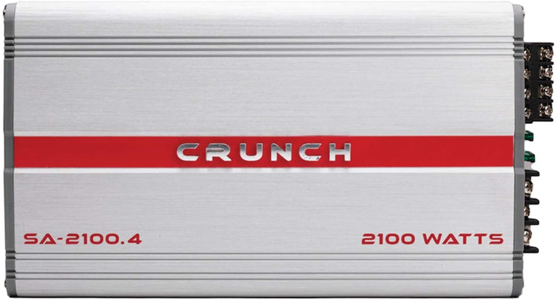 Crunch SA-2100.4 Smash Series 2,100-Watt 4-Channel Class AB Amp