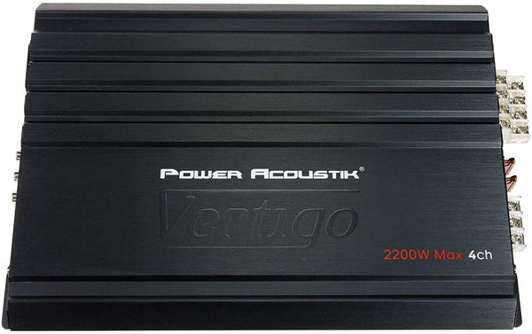 IN STOCK! Power Acoustik VA4-2200D 2 Channel 2200W Component Speakers Tweeters Amplifier