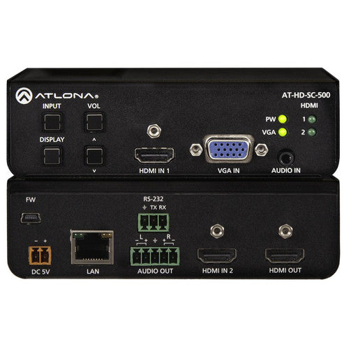 Atlona® AT-HD-SC-500 Three-Input Scaler for HDMI and VGA Signals