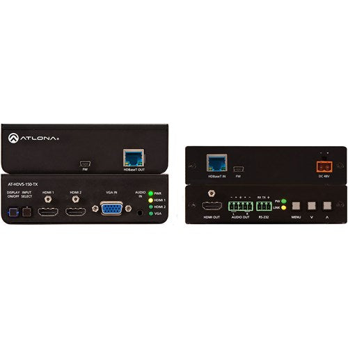 Atlona® AT-HDVS-150-KIT HDBaseT TX/RX with Three-Input Switcher and HD Scaler Kit