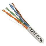 Vertical Cable 054-450WH Cat5e 350MHz 8 Conductor Cable (White / 1000ft)