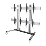 Tripp Lite DMCVW4555X4 Mobile Quad-Screen Video Wall – For Four 45" to 55"