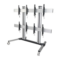 Tripp Lite DMCVW4555X4 Mobile Quad-Screen Video Wall – For Four 45" to 55"