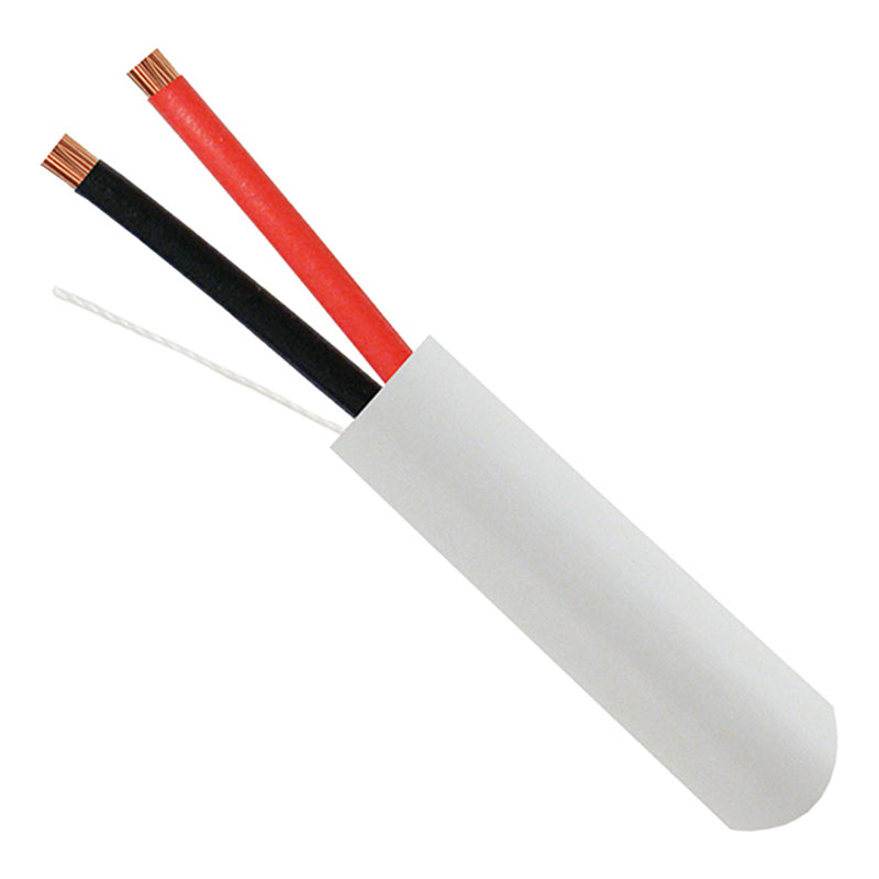 Vertical Cable® 209-2316 4 Conductor 16AWG Wire Speaker Cable (White | 500 ft Pu