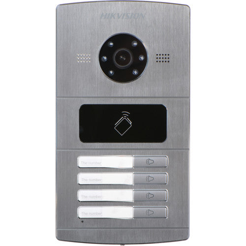 Hikvision DS-KV8402-IM 4-Channel Outdoor Video Intercom Door Station