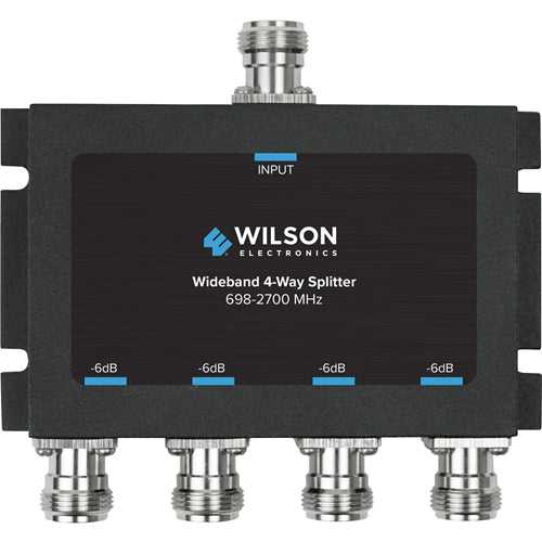 WilsonPro 859981 4-Way -6dB Cellular Signal Splitter with N-Female Connectors