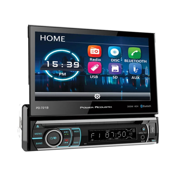 IN STOCK! Power Acoustik PD-721B 1-DIN DVD, CD/MP3 Car Stereo w/Bluetooth 4.0 Connectivity