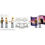 LG 55EF5F-P 55" Flexible Curved Open-Frame OLED Signage Display (Portrait)