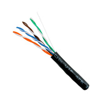 Vertical Cable 059-484/CMX UV Resistant Cat5e Category Cable (Black | 1,000 Feet