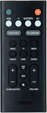 Yamaha YAS-209BL 2.1-Channel 200W Soundbar System with 6-1/2" Woofers