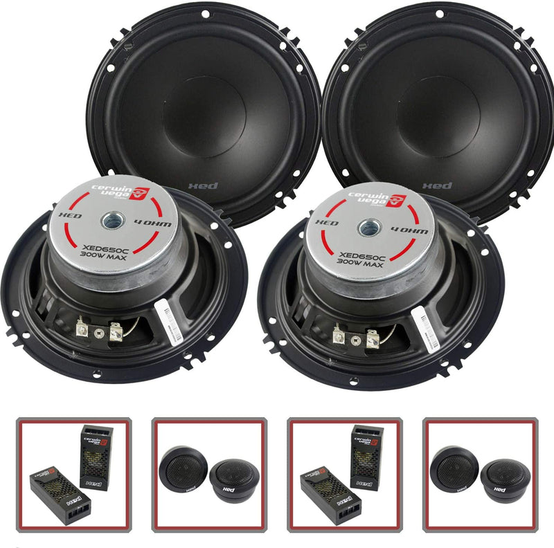 Cerwin Vega XED650C XED Series 6.5" 300-Watt Component Speaker System