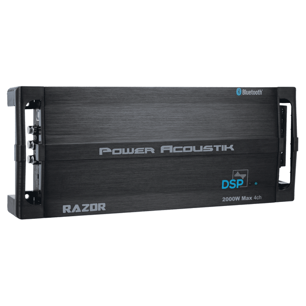Power Acoustik RZ4‐2000DSP Razor Series 2,000W Max 4ch Class D Amp w/ DSP & BL