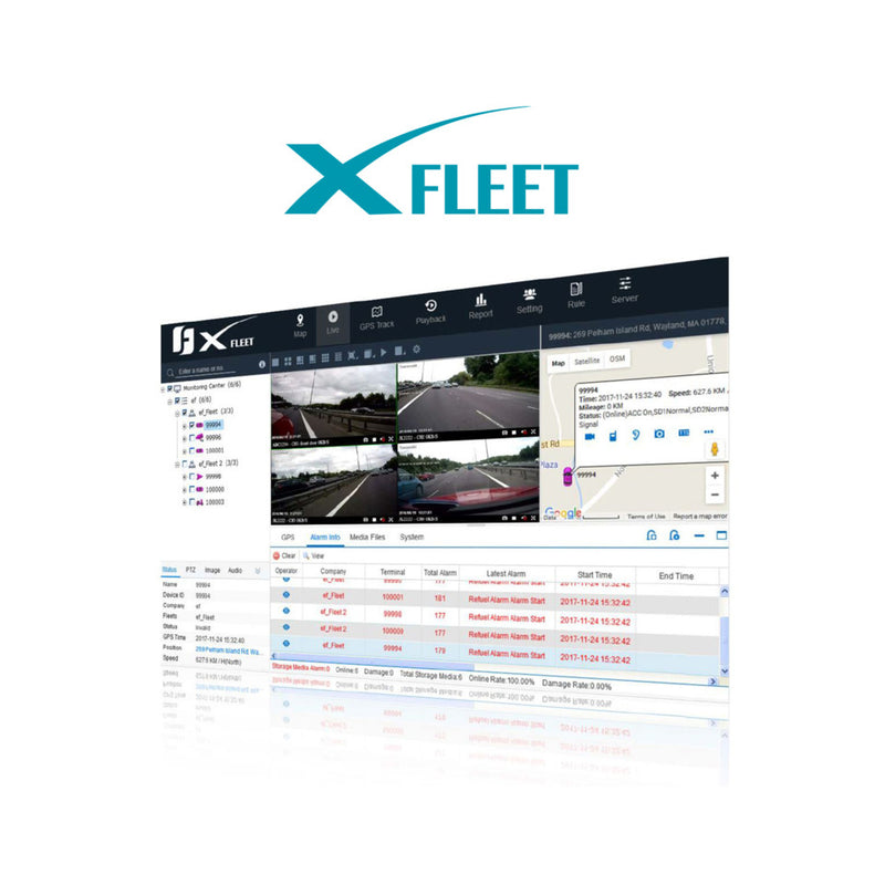 Everfocus XFleet3100SW XFleet Software, 3 Year Subscription, Up To 100 Vehicles